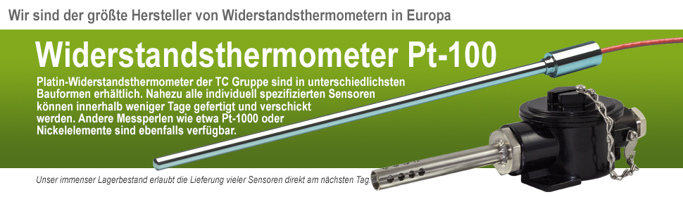 Widerstandsthermometer / Pt100 Fühler